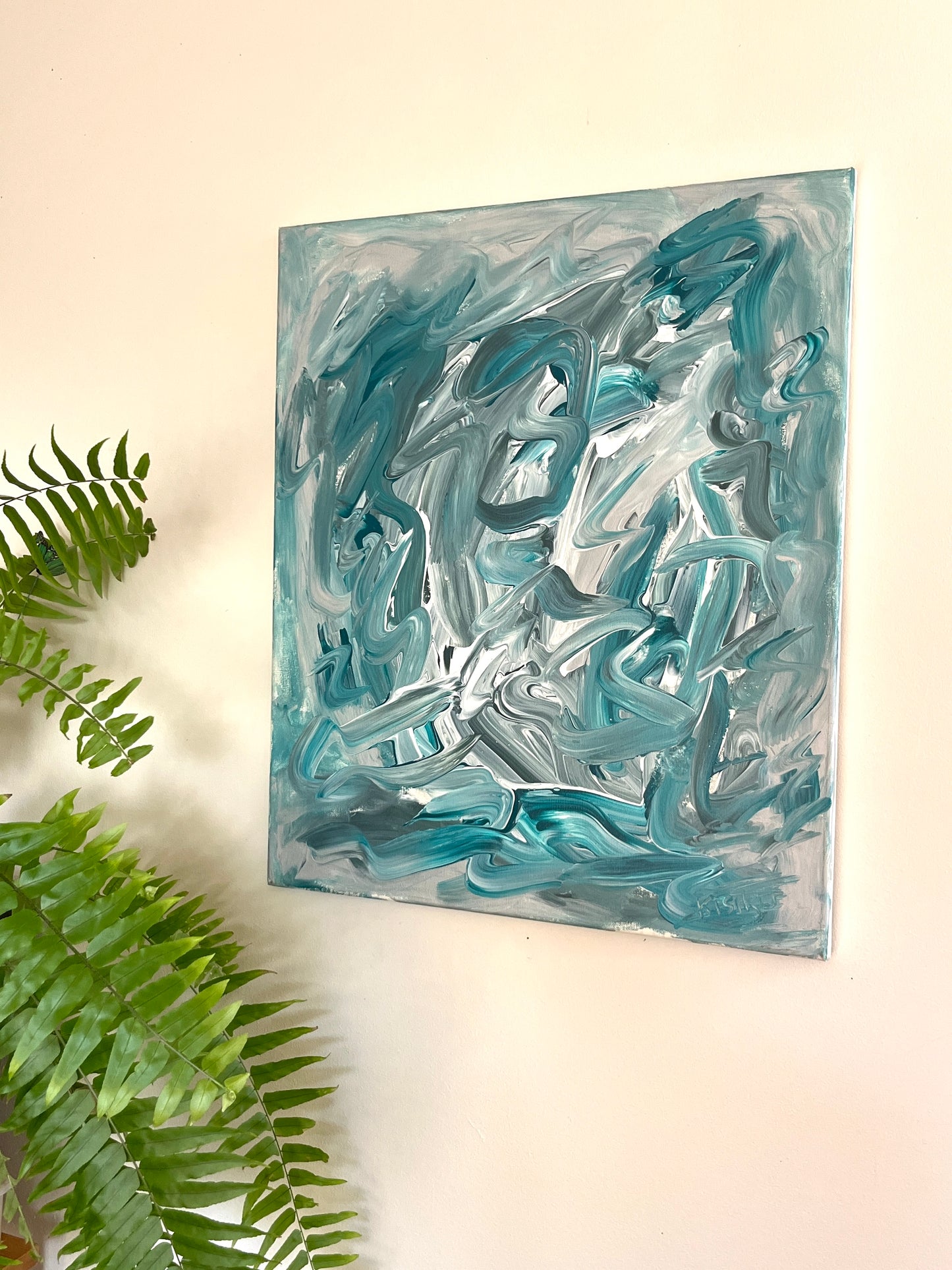 'Stormy Weather' - Acrylic on Canvas - by Jorandi Kisiku Joseph Randolph Bowers