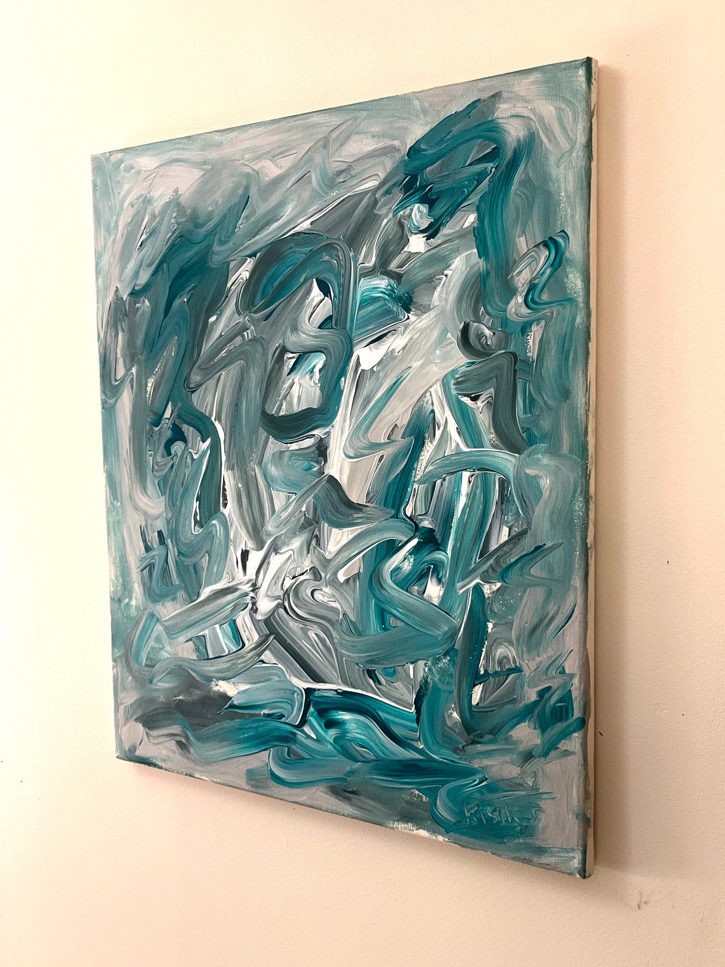 'Stormy Weather' - Acrylic on Canvas - by Jorandi Kisiku Joseph Randolph Bowers