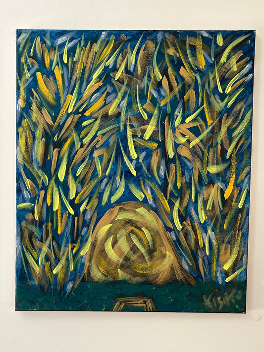 'Sweat Lodge' - Acrylic on Canvas - Jorandi Kisiku Joseph Randolph Bowers