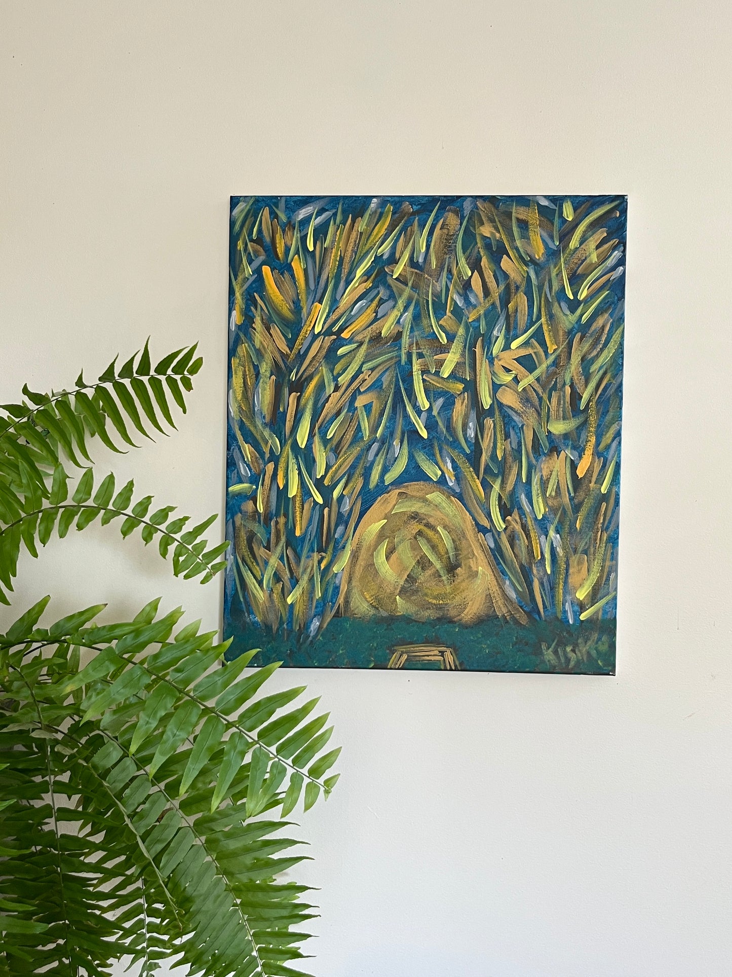 'Sweat Lodge' - Acrylic on Canvas - Jorandi Kisiku Joseph Randolph Bowers