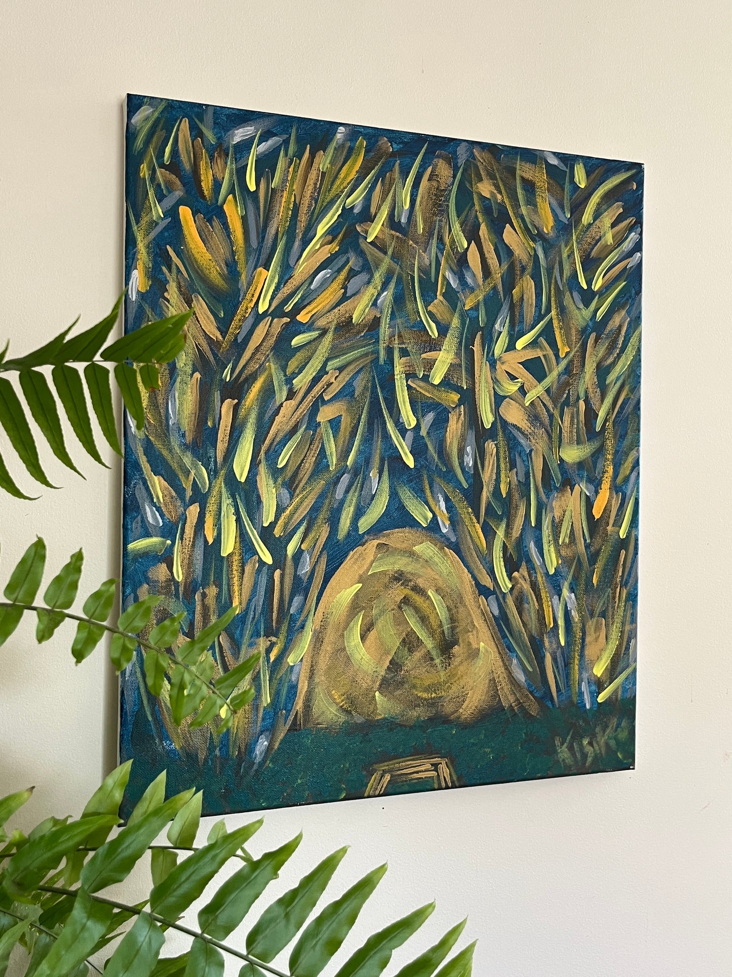 'Sweat Lodge' - Acrylic on Canvas - Jorandi Kisiku Joseph Randolph Bowers