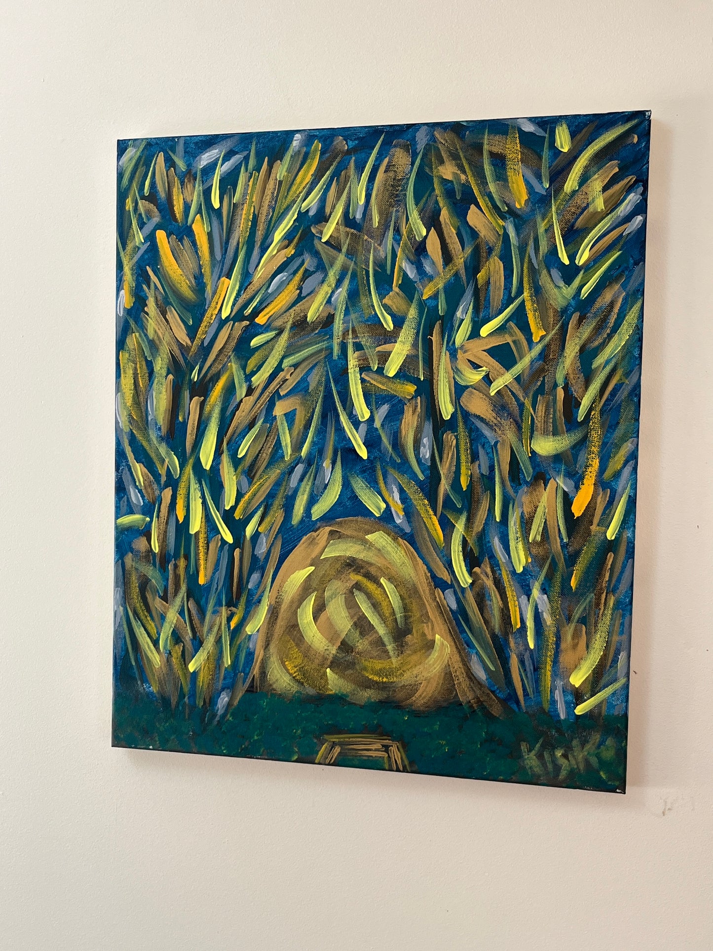 'Sweat Lodge' - Acrylic on Canvas - Jorandi Kisiku Joseph Randolph Bowers