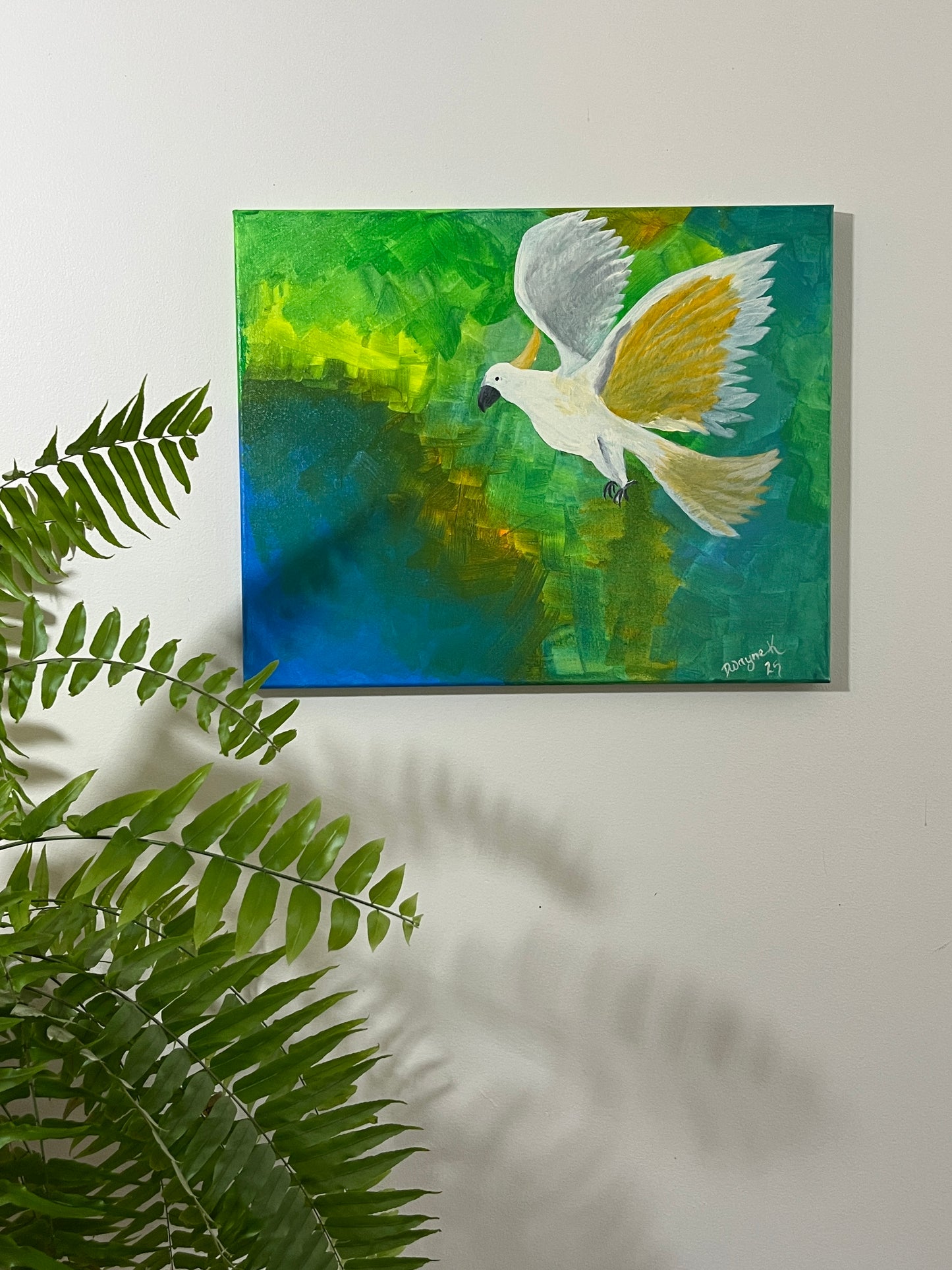 'Waterhole' - Acrylic on Canvas - by Dwayne Wannamarra Wyndier Andrew Kennedy