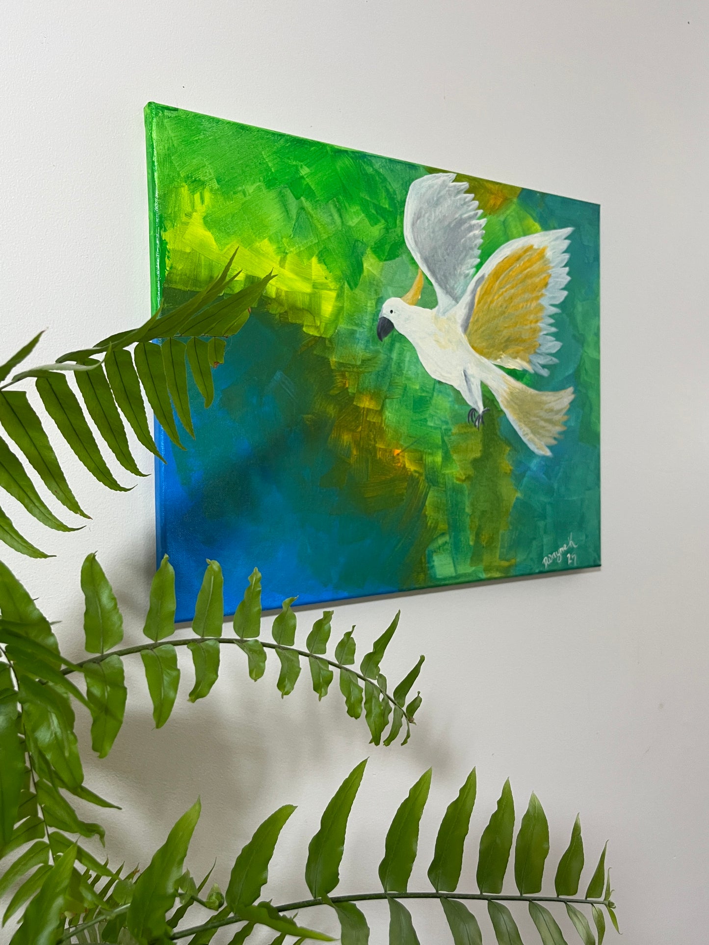 'Waterhole' - Acrylic on Canvas - by Dwayne Wannamarra Wyndier Andrew Kennedy