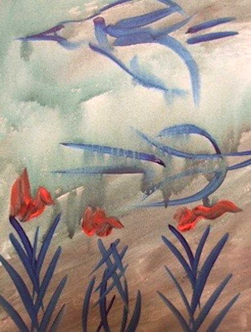 Hummingbird, 50 x 60 cm, Acrylic on Canvas, 2006