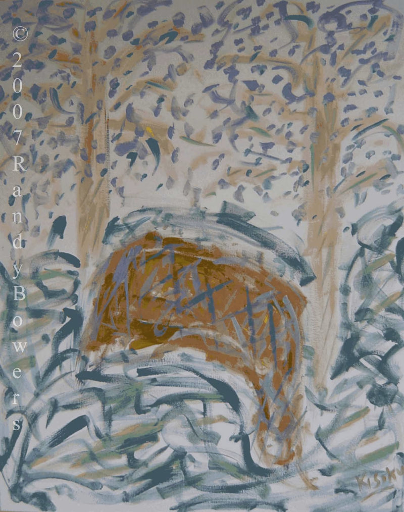 Initiation Cave, 100 x 80 cm, Acrylic on Canvas, 2006