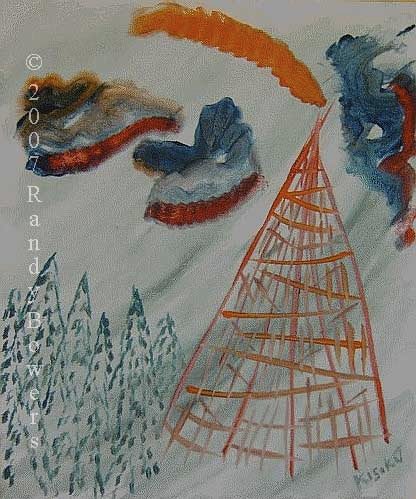 Prayers of Healing, 50 x 60 cm, Acrylic on Canvas, 2007